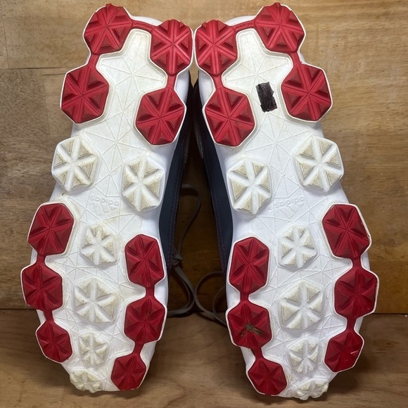 Adidas Crossflex Sport Mens Size 8.5 Golf Shoes Sneakers Gray Red Q46671 - Picture 7 of 8